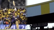 IPL 2018 : Andre Russell send ball flying out of Holkar Stadium , KKR makes great comeback |वनइंडिया