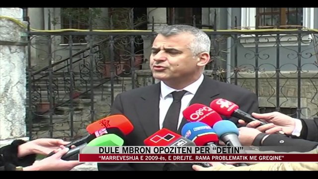 Vangjel Dule mbron opozitën për “detin” - News, Lajme - Vizion Plus