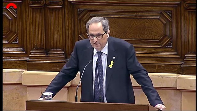 Discurs d'investidura de Quim Torra