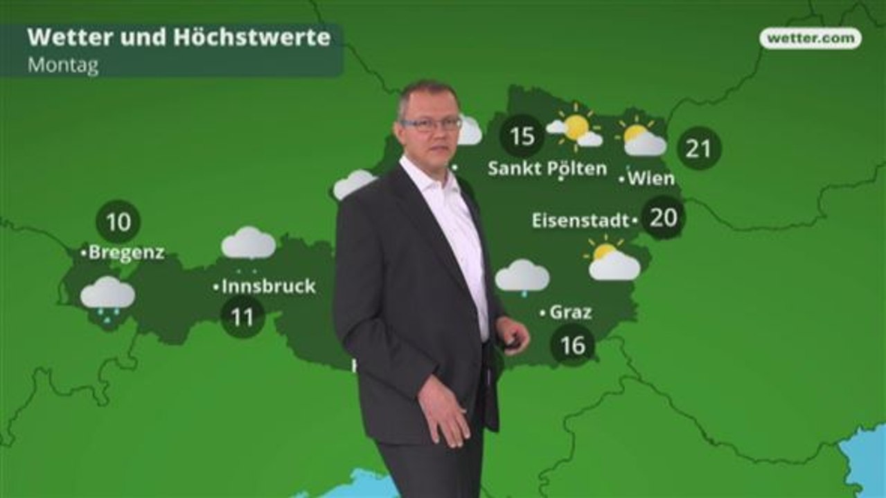 Das Wetter in Österreich am 12. Mai 2018