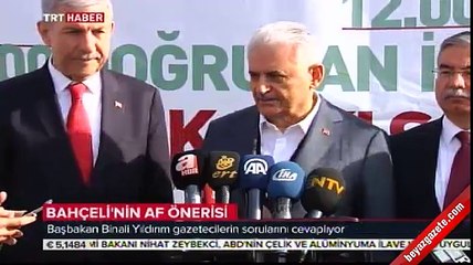 Yıldırım: Gündemimizde af yok