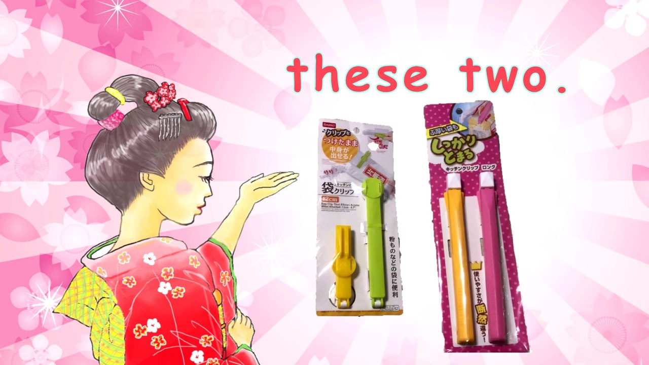 【Discovered at 100 yen shop（Japanese dollar store)】No.3"Kitchen bag clip"
