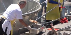 Edirne-Guinness Rekorlar Kitabı'na Aday Dev Tavada Tonlarca Ciğer Pişirildi-Hd