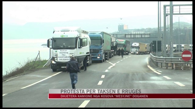 Protesta për taksën e Rrugës së Kombit - News, Lajme - Vizion Plus