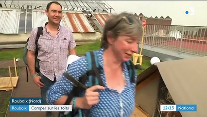 Initiative : à Roubaix, une exposition invite au camping sur les toits de la ville