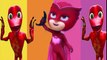 Learn Colors with PJ Masks #4 _ Colors 3D Owlette Gekko Catboy Ninja _ Colours 3D Pj For Children