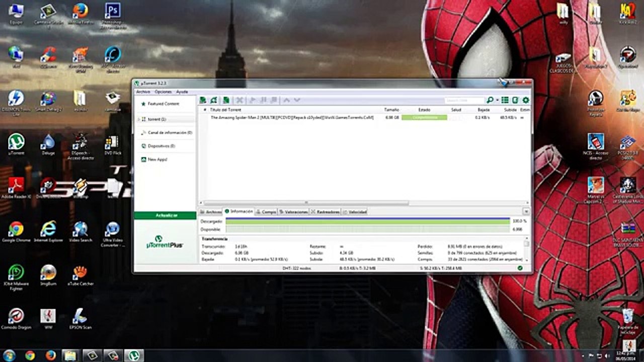 como descargar e instalar The Amazing spiderman 2 para pc (full español 1 link)