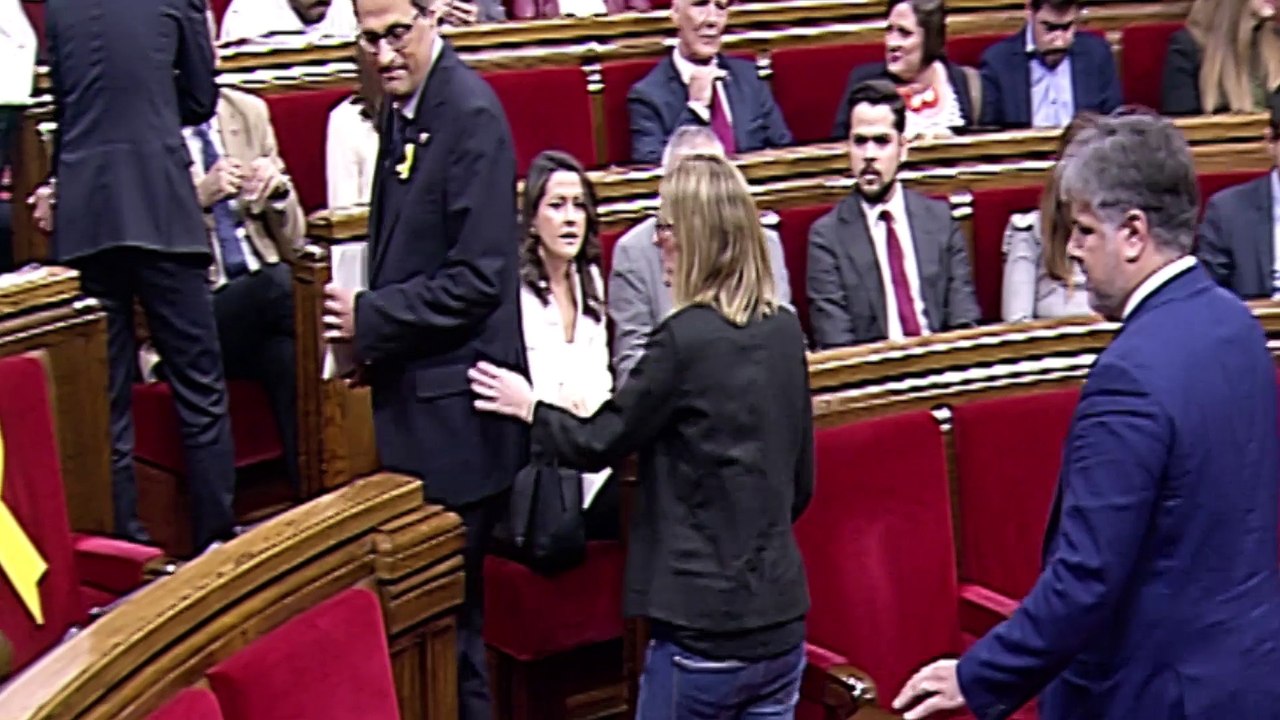 Los partidos políticos reaccionan al discurso de Quim Torra