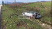 Report TV - Aksident në autostradën Levan-Vlorë, 3 të plagosur, makina përfundon në kanal