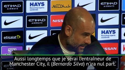 38e j. - Guardiola : "Bernardo Silva n'ira nul part"