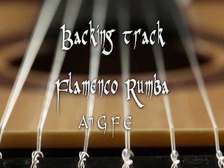 Backing track flamenco rumba Am G F E