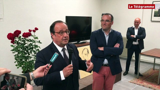 Saint-Brieuc. François Hollande : visite éclair aux militants socialistes