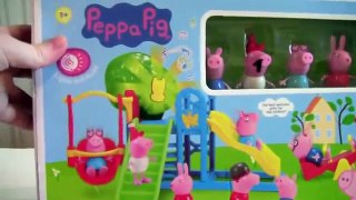 Влог Даша: Свинка Пеппа игрушка и ее друзья на детской плащадке. Toys Peppa pig.