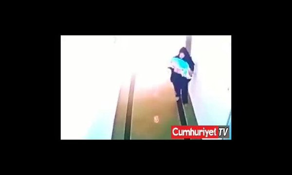 Suriyeli çiftin bebeğini hastaneden kaçıran kadının kamera görüntüleri ortaya çıktı