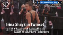 Irina Shayk in Highlights from the Cannes Film Festival 2018 Red Carpet on Day 2 | FashionTV | FTV