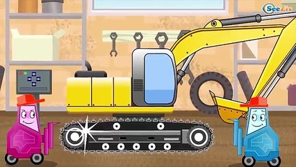 Wall-E sur le chantier de construction. Vidéo en français pour enfants