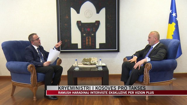 Ramush Haradinaj pro taksës së Rrugës së Kombit - News, Lajme - Vizion Plus