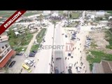Report TV - Pamje me dron/ Opozita mbyll protestën në Lushnje