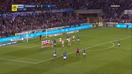 Dimitri Lienard Stunning 94th Minute Free Kick Winner - Strasbourg [3]-2 Lyon