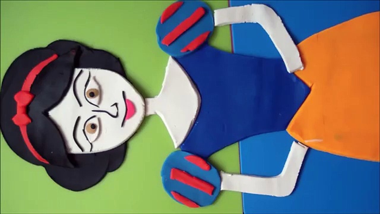 Beautiful Disney Snow White Princess made of Play-Doh