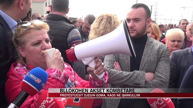 Protesta, bllokohen akset kombëtare - News, Lajme - Vizion Plus