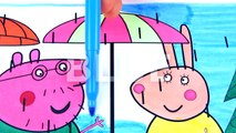 Peppa Pig Daddy Pig with Mummy Rabbit Drawing Coloring Book Pages Videos