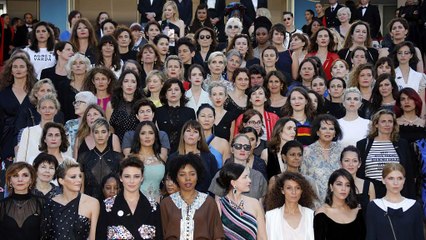 Kadınların sessiz protestosu Cannes Film Festivali'nde güne damgasını vurdu