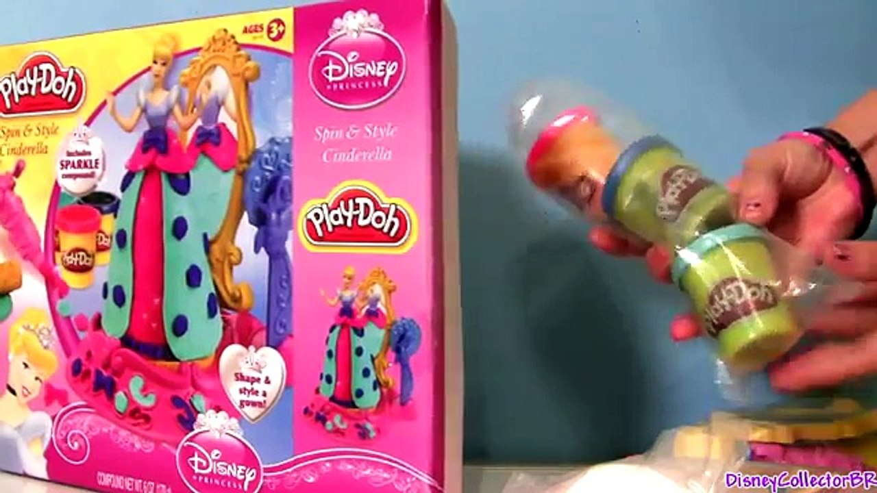 Play Doh Sparkle Spin & Style playset Disney Princess Cinderella Play-Doh Brillante by Funtoys