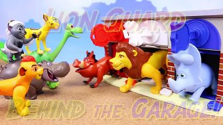 Lion Guard in the Lock N Roll Rescue Garage Finding Animals