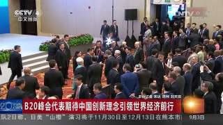 [中国新闻]B20峰会代表期待中国创新理念引领世界经济前行 | CCTV-4