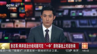 [中国新闻]张志军：两岸政治分歧问题可在“一中”原则基础上对话 | CCTV-4