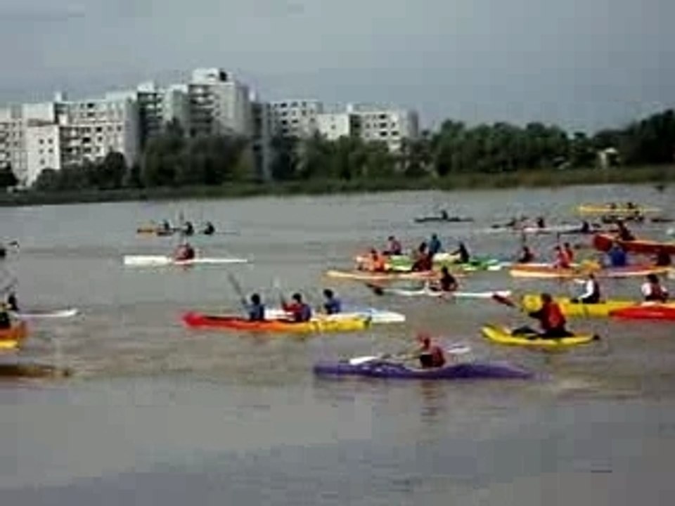Depart du cayak