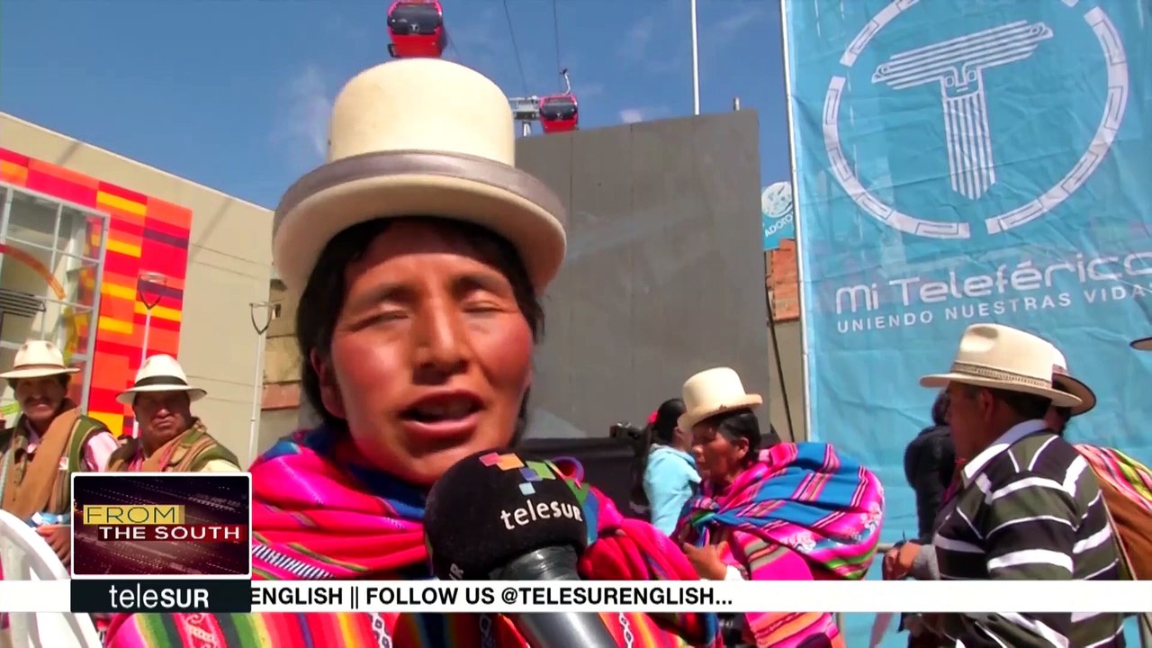 La Paz celebrates biggest cable car in the world