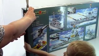 Военный Корабль Banbao, конструктор аналог Lego