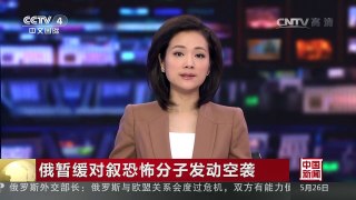 [中国新闻]俄暂缓对叙恐怖分子发动空袭 | CCTV-4