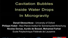 Cavitation Bubble Inside a Water Drop Under Zero-G Condition