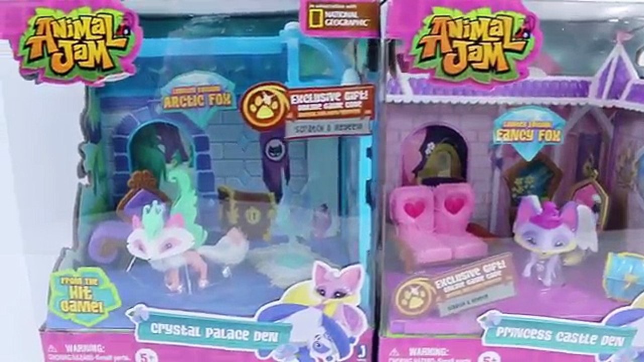 Animal Jam Crystal Palace and Princess Castle Dens with Limited Edition Pets