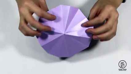 How to fold Simple Origami Geometric Flower 簡易幾何摺紙花 (Kade Chan)