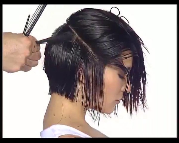 Vidal sassoon ABC - Short Bob haircut tutorial - video Dailymotion