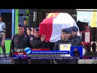 Jenazah Bripka Marhum Prencje Tiba di Bandara Kupang - NET 12