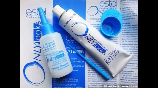 ESTEL Professional Окрашивание бровей в домашних условиях Обзор Oxana Moscow