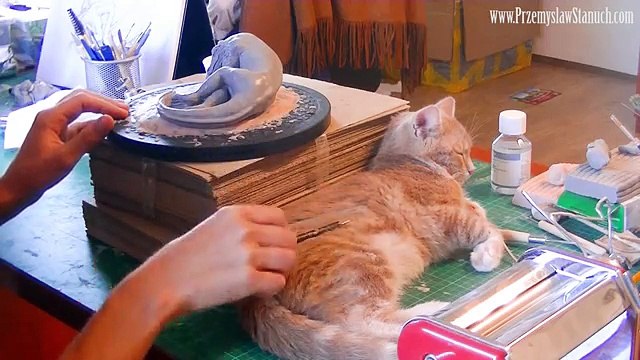 Sculpting Sleeping Dragon Traditionally in Polymer Clay