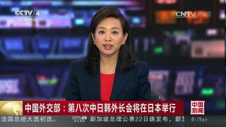 [中国新闻]中国外交部：第八次中日韩外长会将在日本举行 | CCTV-4