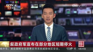 [中国新闻]叙政府军宣布在部分地区短期停火 | CCTV-4