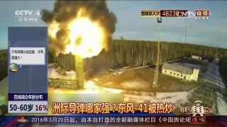 [中国舆论场]洲际导弹哪家强？ 东风-41被热炒 | CCTV-4