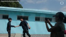 Tourists In Korea Are Mimicking the Korean Leader's Historic Handshake