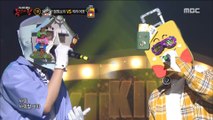 [King of masked singer] 복면가왕 - 'camping boy' VS 'carrier man' 1round - Dance   with wolf 20180513