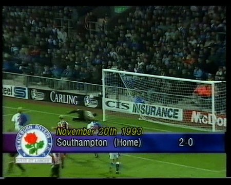 Blackburn Rovers - Southampton 20-11-1993 Premier League