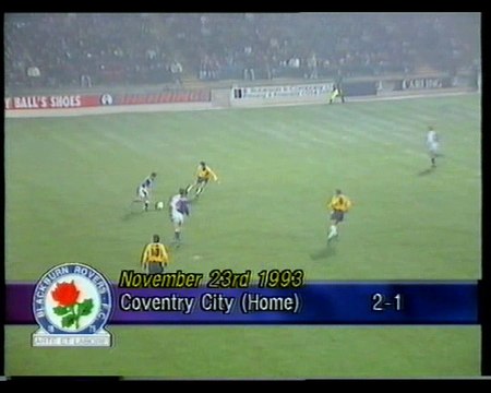 Blackburn Rovers - Coventry City 23-11-1993 Premier League