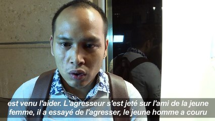 Attaque au couteau à Paris: un témoin raconte